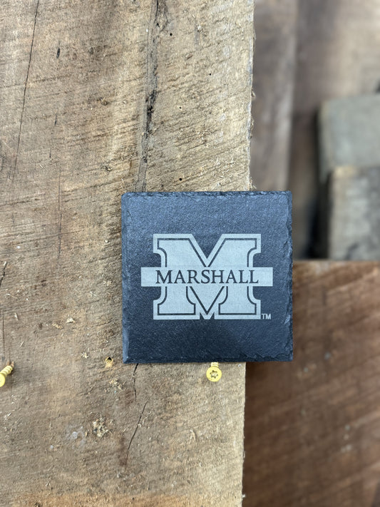 Marshall University- Slate Coasters (Set of 4)