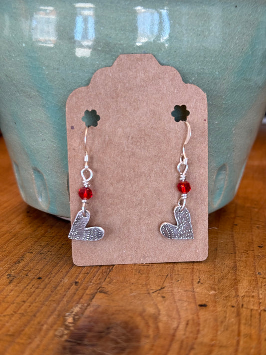 Sterling Silver Heart Earrings